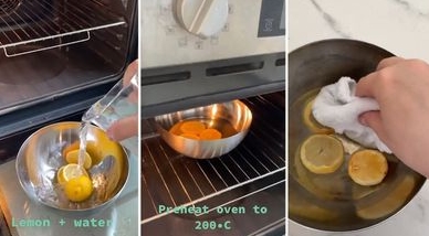 Clean Oven With Lemon Steam